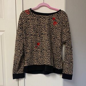 BedHead Leopard Print Long Sleeve Top